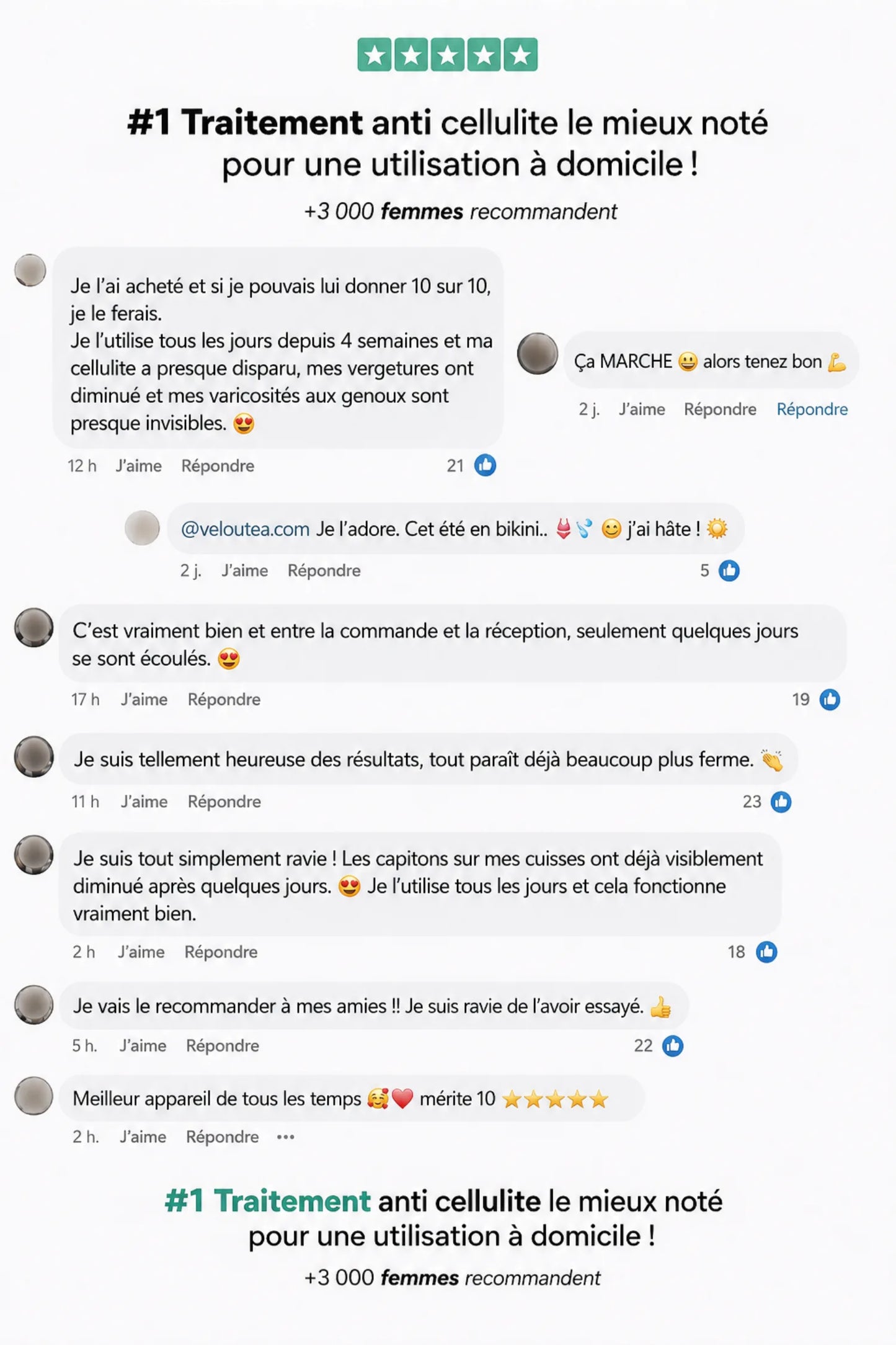 Veloutea - une peau lisse en 14 jours